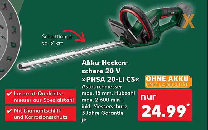 Akku-Heckenschere 20 V »PHSA 20-Li C3«