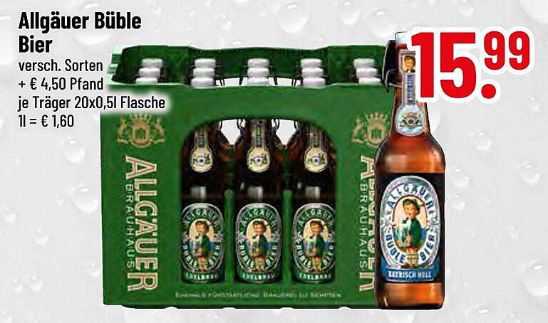 Allgäuer Büble Bier - versch. Sorten