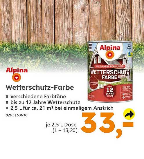 Alpina Wetterschutz-Farbe