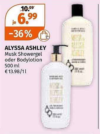 ALYSSA ASHLEY Musk Showergel oder Bodylotion 500 ml