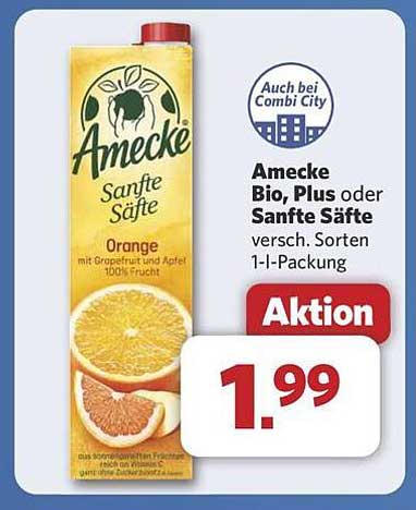 Amecke Bio, Plus oder Sanfte Säfte 1-Liter-Packung