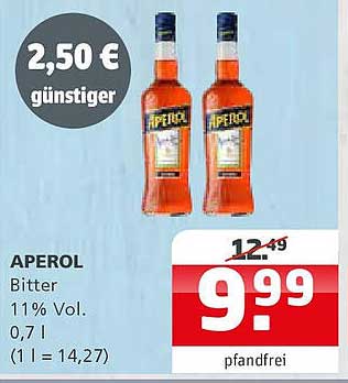 APEROL Bitter 0,7 l - Angebot vom 2025-05-11 bis 2025-05-24