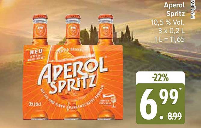 Aperol Spritz 3er Pack 0,2 L