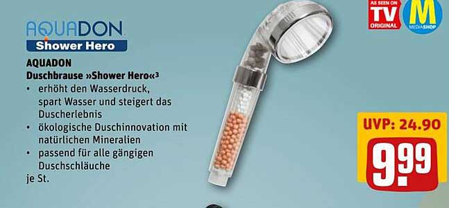 AQUADON Duschbrause »Shower Hero«
