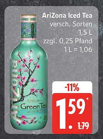 AriZona Iced Tea, verschiedene Sorten, 1,5 L