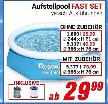 Aufstellpool FAST SET - Bestway