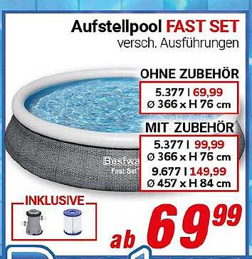 Aufstellpool FAST SET - verschiedene Ausführungen