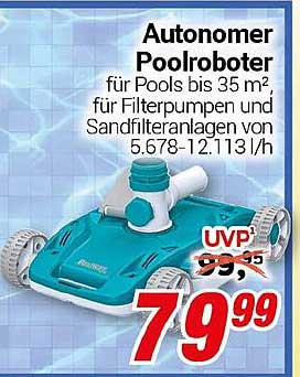 Autonomer Poolroboter für Pools bis 35 m²