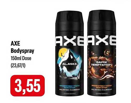 AXE Bodyspray 150ml Dose – Alaska und Dark Temptation