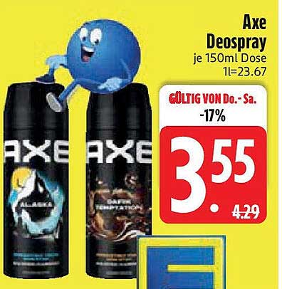 Axe Deospray 150ml Dose - Erfrischung für jeden Tag