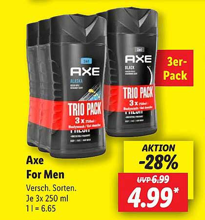 Axe For Men Trio Pack – 3er-Pack Körperpflege
