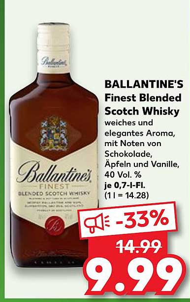 BALLANTINE'S Finest Blended Scotch Whisky