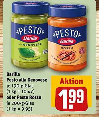 Barilla Pesto alla Genovese oder Pesto Rosso