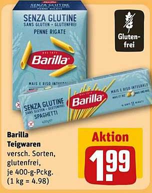 Barilla Teigwaren glutenfrei, 400 g