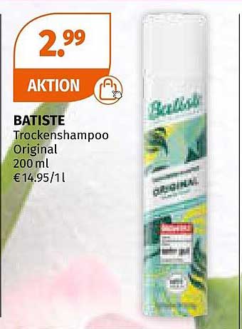 BATISTE Trockenshampoo Original 200 ml