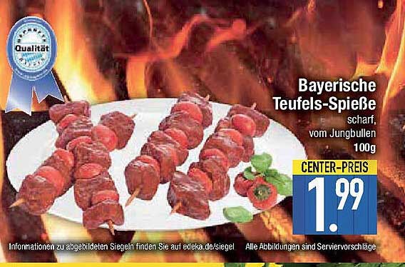 Bayerische Teufels-Spieße scharf, vom Jungbullen 100g