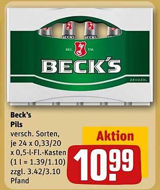Beck's Pils im Kasten - Perfekt für jede Gelegenheit!