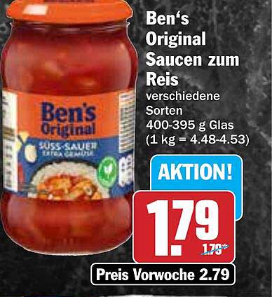 Ben's Original Saucen zum Reis - verschiedene Sorten