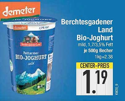 Berchtesgadener Land Bio-Joghurt 500 g