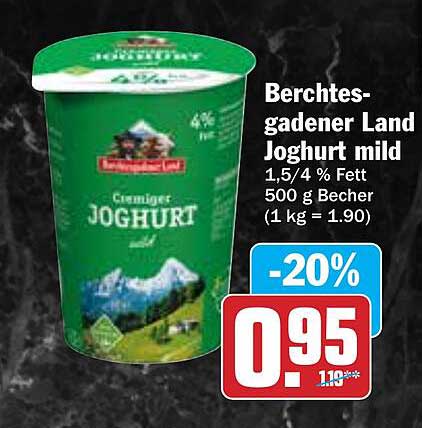 Berchtesgadener Land Joghurt mild 500 g