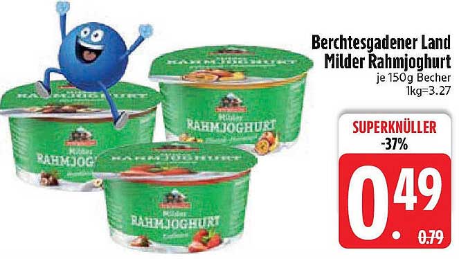 Berchtesgadener Land Milder Rahmjoghurt 150g Becher