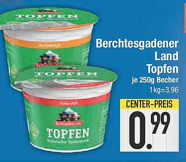 Berchtesgadener Land Topfen je 250g Becher