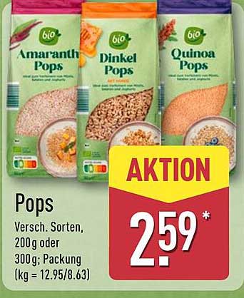 bio Pops - Amaranth, Dinkel und Quinoa