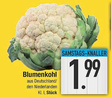 Blumenkohl aus Deutschland/den Niederlanden, Kl. I, Stück