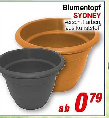 Blumentopf SYDNEY – Verschiedene Farben aus Kunststoff