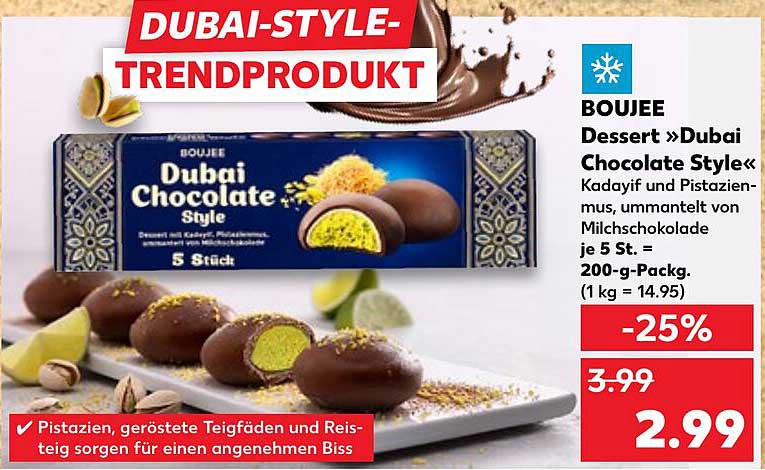 BOUJEE Dessert »Dubai Chocolate Style«