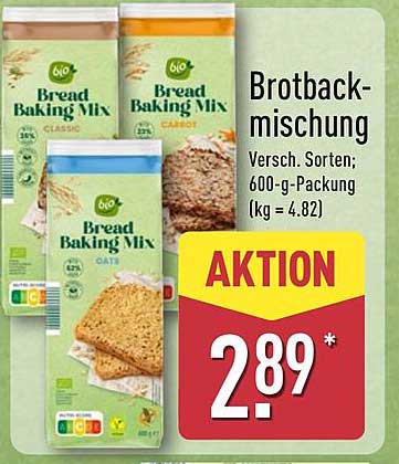 Brotbackmischung - Verschiedene Sorten; 600-g-Packung
