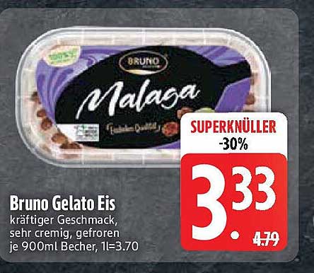 Bruno Gelato Eis - Malasa, 900ml Becher