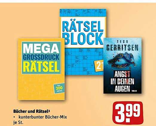 Bücher und Rätsel – kunterbunter Bücher-Mix je St.