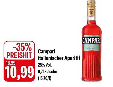 Campari italienischer Aperitif 0,7l