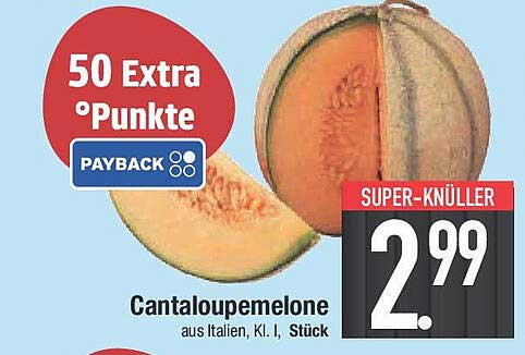 Cantaloupemelone aus Italien, Kl. I, Stück