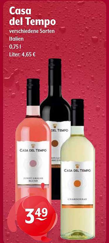 Casa del Tempo - verschiedene Sorten Italien 0,75 l