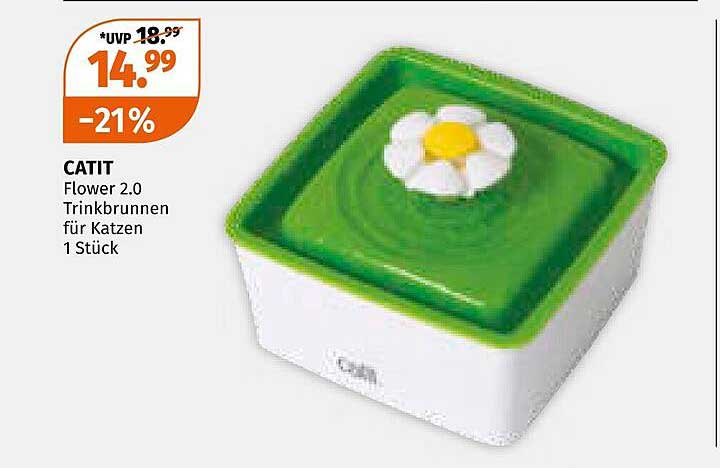 CATIT Flower 2.0 Trinkbrunnen für Katzen 1 Stück