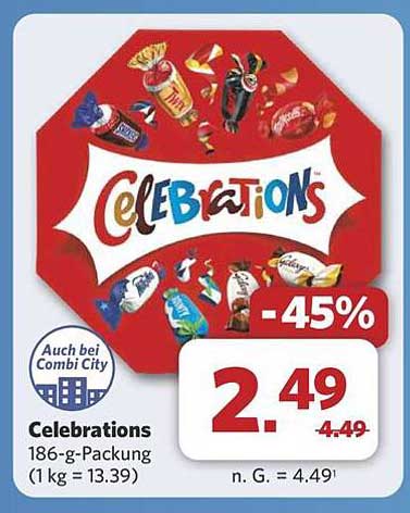 Celebrations 186-g-Packung