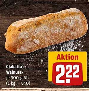 Ciabatta Walnuss 300 g - Aktion