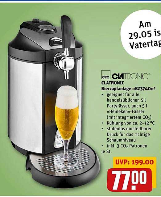 CLATRONIC Bierzapfanlage »BZ3740«