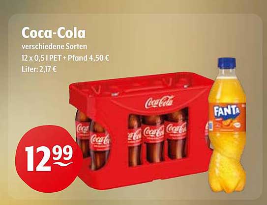 Coca-Cola 12 x 0,5 l PET - verschiedene Sorten