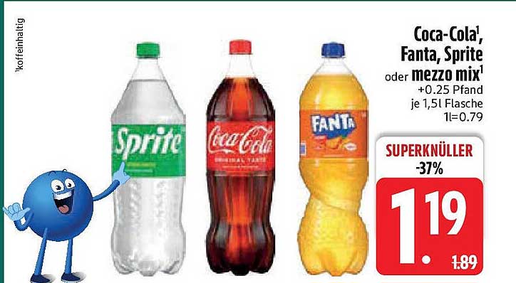 Coca-Cola, Fanta, Sprite oder mezzo mix - Superangebot!