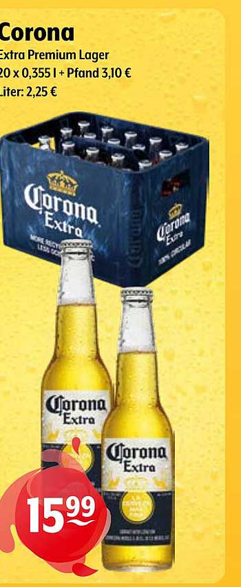 Corona Extra Premium Lager - 20 x 0,355 l