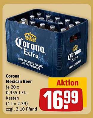 Corona Mexican Beer - 20 x 0,355-L-Flaschen im Kasten