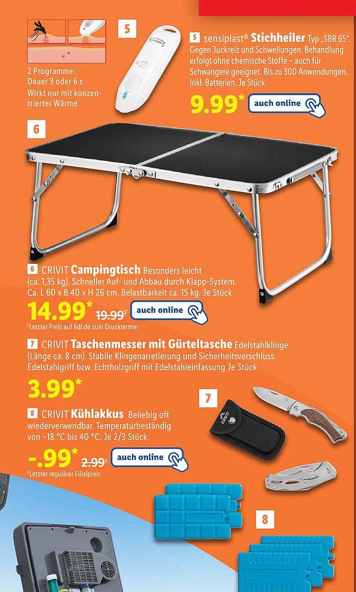 CRIVIT Camping Tisch – Perfekter Begleiter für Outdoor-Abenteuer