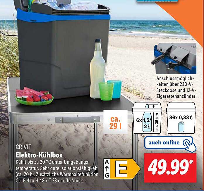 CRIVIT Elektro-Kühlbox
