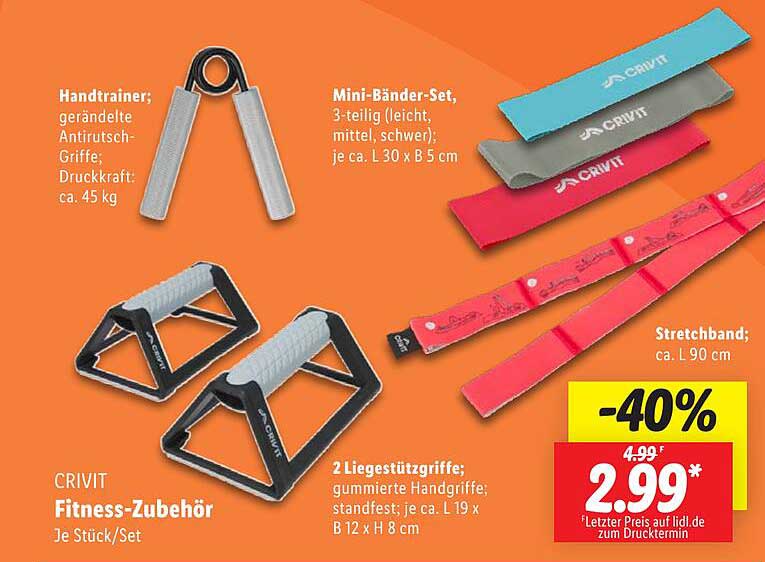 CRIVIT Fitness-Zubehör - Vielseitige Trainingshilfen