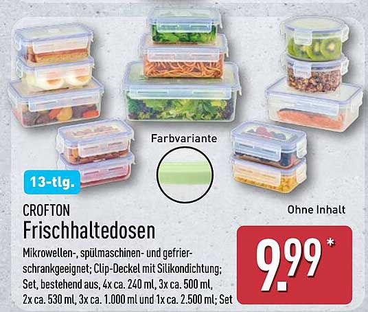 CROFTON Frischhaltedosen 13-tlg.