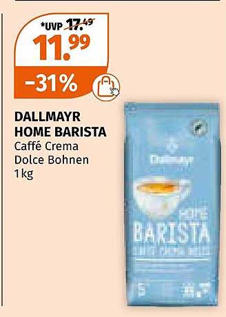 DALLMAYR HOME BARISTA Caffé Crema Dolce Bohnen 1kg