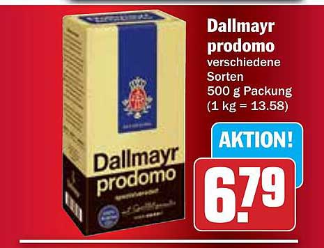 Dallmayr prodomo verschiedene Sorten 500 g Packung